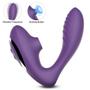 Imagem de Vibrador Casal Sugador de Clitóris Estimulo Ponto G Carlota 9 Vibrações Recarregável