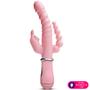 Imagem de Vibrador Clitóris Recarregável 3 em 1 Ponto G Estimulador Anal Vagina 12 modos de Vibração ZDB-04