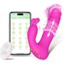 Imagem de Vibrador com Anel Vai e Vem e Estimulador Rabbit com Controle e Aplicativo