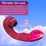 Imagem de Vibrador Com Sucção Estimulador Ponto G Vibração 2 Em 1 Feminino 10 Velocidades Presente dias dos Namorados 