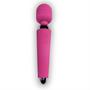 Imagem de Vibrador Corporal Varinha Potente Bateria USB 6000 Rpm Rosa Mágica Portátil