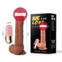 Imagem de Vibrador Dildo Prótese 20,3cm x 4,1cm Ponto G Texturizado 10 Modos de Vibração com Controle Remoto