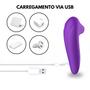 Imagem de Vibrador Feminino Com 5 Modos de Pulsação Estimulador de Clitóris - Silicone  Sexy Import