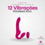 Imagem de Vibrador Feminino Duplo 12 Vibrações Com Pulsação Feito Em Silicone Macio Wireless Kira Lovetoys