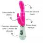 Imagem de Vibrador Feminino Estimulador Clitóris Massageador Ponto G Jelly Duplo 10 Velocidades Sex Shop
