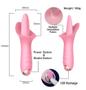 Imagem de Vibrador Feminino Língua Lambedor de Clitóris 10 Velocidades Estimulador Clitoriano Tulipa