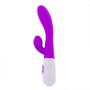 Imagem de Vibrador Feminino Ponto G Clitóris Coelho 10 Modos Vibração Dupla Sensação Silicone