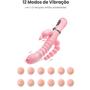 Imagem de Vibrador Feminino Ponto G Estimulador Clitoris e Anus Recarregável 3 em 1 Brinquedos Sexual