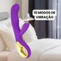 Imagem de Vibrador Feminino Ponto G Penetrável Clitoris USB Recarregável SexShop