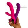 Imagem de Vibrador Feminino Ponto G Penetrável Clitoris USB Recarregável SexShop