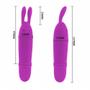 Imagem de Vibrador Mini Pretty Love Massageador Estimulador de Clitóris Orelhas do Coelho Modelo Boyce 10 Vibrações 13cm x 2,5cm