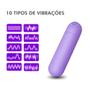 Imagem de Vibrador Potente Íntimo Feminino Bullet USB 10 Vibrações Atrevidas