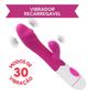 Imagem de Vibrador Recarregável Aveludado 30 vibrações Clitóris e Ponto G