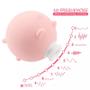 Imagem de Vibrador Sugador de Clitóris Piggy Feminino Massageador Sexual  10 velocidades  recarregável porquinho   vSU058