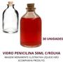 Imagem de Vidro Penicilina 50Ml C/Rolha - 30Unidades