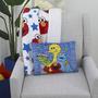 Imagem de Vila Sésamo Elmo, Vermelho, Azul, Amarelo, Verde e Branco com Estrelas Super Soft Baby Blanket, Vermelho, Azul, Branco,