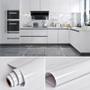 Imagem de Vinil Adesivo Branco Brilho Envelopa Geladeira Fogão 5mx50cm