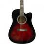 Imagem de Violao Eletroacustico Dreadnought FOLK Cutaway ACO GF-1D CEQ BROWN RED BURST Giannini