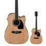 Imagem de Violão Folk Ibanez Dreadnought com Cutaway Elétrico Aço PF 15ECE NT Natural High Gloss Tampo Spruce