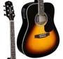 Imagem de Violão giannini gdc-1 ceq vsb-s folk cutaway vintage sunburst satin