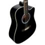 Imagem de Violao giannini gf-1d ceq bk folk cutaway eletroacustico black