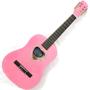 Imagem de Violão Iantil 1/2 Austin Cordas Nylon Tampo Linden Tarraxas Cromadas Cor Rosa - Austin