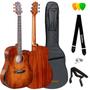 Imagem de Violão waldman folk sólido abadia dcex-1841 fsb c/ bag