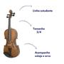 Imagem de Violino 3/4 Estudante Completo com Estojo e arco Dominante 9649