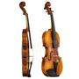 Imagem de Violino Strad Infantil 1/2 Madeira Maciça Acessórios Ébano