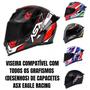 Imagem de Viseira Axxis Asx Eagle Draken Segment City V18b Revo Rosa