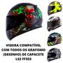 Imagem de Viseira Espelhada Azul Capacete Ls2 Ff320 stream FF353 rapid