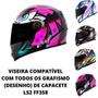 Imagem de Viseira Fume Capacete Ls2 Ff358 FF396 Polivisor