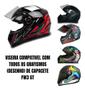 Imagem de Viseira Fume Capacete Ls2 Ff358 FF396 Polivisor