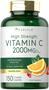 Imagem de vitamina C 2000mg  com Rose Hips & Bioflavonoids  300 Caplets  Vegetariano, não transgênico, suplemento sem glúten  por Carlyle