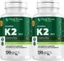 Imagem de Vitamina K2 Mk7 240 Cápsulas Menaquinona 7   2 x 120 caps 500mg