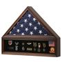 Imagem de Vitrine Burial Flag Zmiky Veteran American Walnut