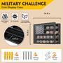 Imagem de Vitrine de moedas Kacorn Military Challenge com bandeira americana