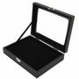 Imagem de Vitrine Pin Focket Black Shadow Box com Porta de Vidro