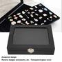 Imagem de Vitrine Pin Focket Black Shadow Box com Porta de Vidro