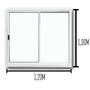 Imagem de Vitro 2 Folhas 1.00x1.20 Branco L.18 Modular