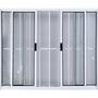 Imagem de Vitro de Alumínio 4 Folhas 1,00 X 1,80 Com Grade Cor Branco Linha All Modular
