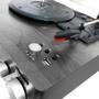 Imagem de Vitrola Raveo Studio Ebony Black Bluetooth e Usb Bivolt Cinza