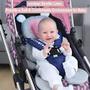 Imagem de vocheer Baby Stroller Cushion, 2 em 1 Assento do Carro Insira carrinho de bebê macio Pram Head e Travesseiro de Apoio corporal para recém-nascido, rosa