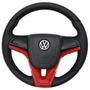 Imagem de Volante Cruze Vermelho Para Fox Gol G5 G6 Voyage Saveiro Volks + Cubo