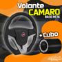 Imagem de Volante Esportivo Fiat Uno 95-01 Elba 95-96 Fiorino 95-01 Camaro Buzina Central Tempra + Cubo e logo