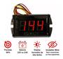 Imagem de Voltímetro Digital Ajk Nano Black 12v E 24v Display Vermelho