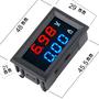 Imagem de Voltímetro E Amperímetro Digital Com Display Duplo DSN-VC288 DC 100V 10A Medidor De Tensão E
