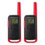 Imagem de Walkie Talkie Talk Motorola T-210 20MIL-32KM Carregador USB / Bivolt - Preto e Vermelho