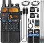 Imagem de Walkie Talkies BAOFENG UV-5R 8W - Alcance Longo, Bateria 3800mAh (Pacote com 2)