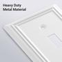 Imagem de Wallplate DEWENWILS Toggle Metal Light Switch branco, pacote com 4